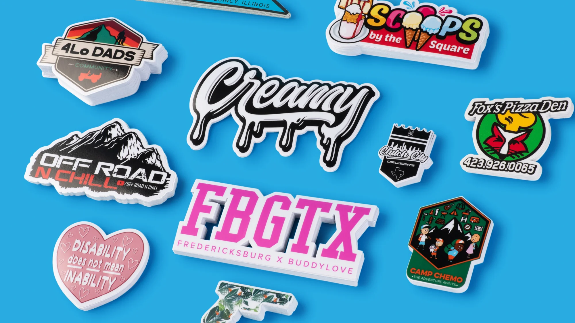 Die Cut Stickers banner