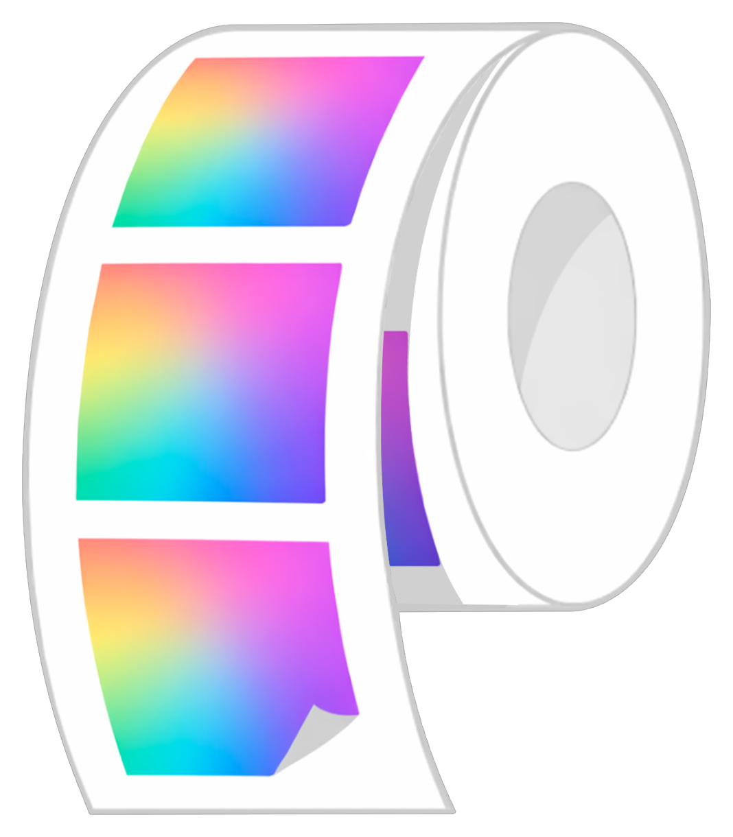 Square Roll Labels