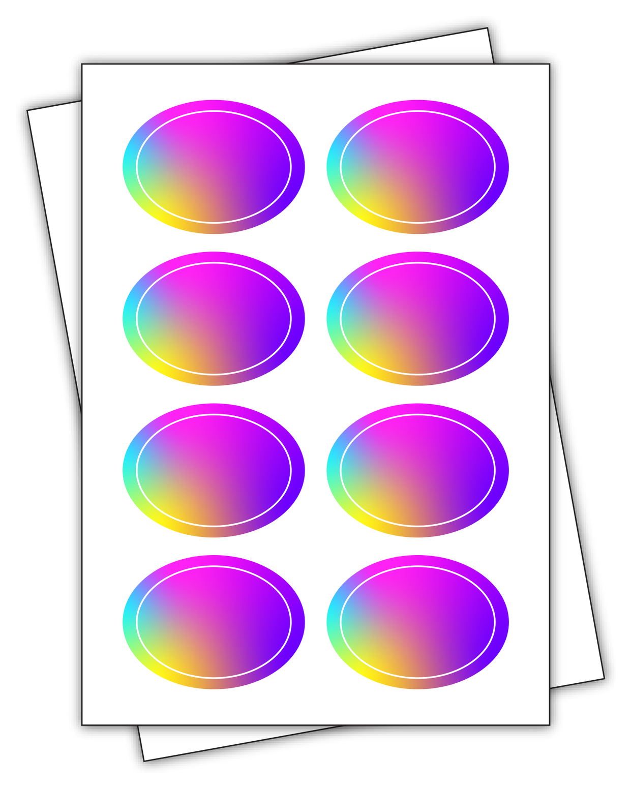 Oval Sheet Labels