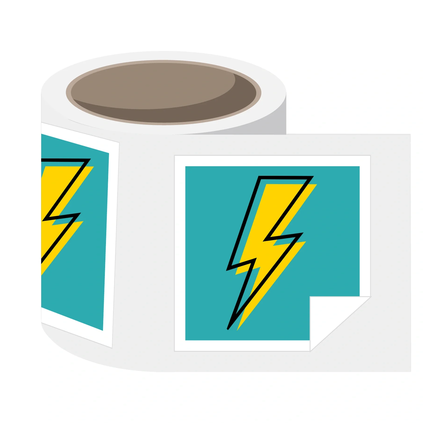 Square Roll Labels - Image 1