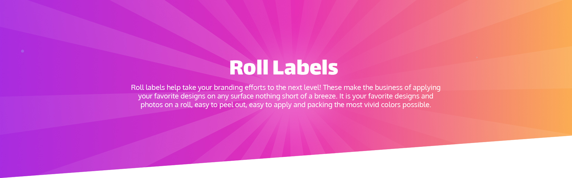 Roll Labels hero